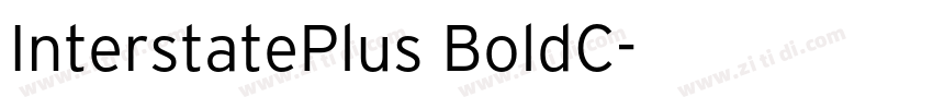 InterstatePlus BoldC字体转换